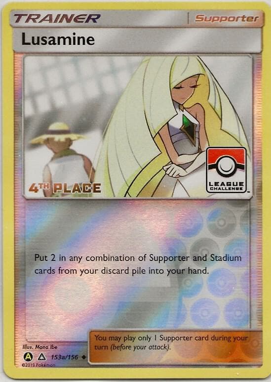 Lusamine - 153a/156 (League Challenge) [4th Place] — League & Championship Cards 153a Pokémon card