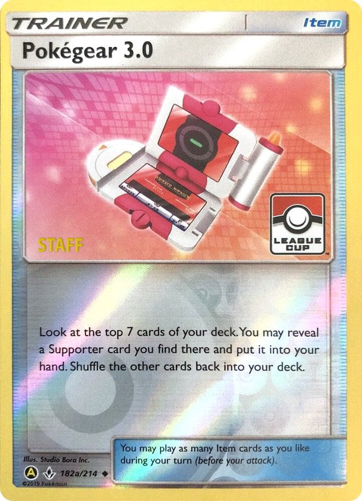 Pokegear 3.0 - 182a/214 (League Cup) [Staff] — League & Championship Cards 182a Pokémon card