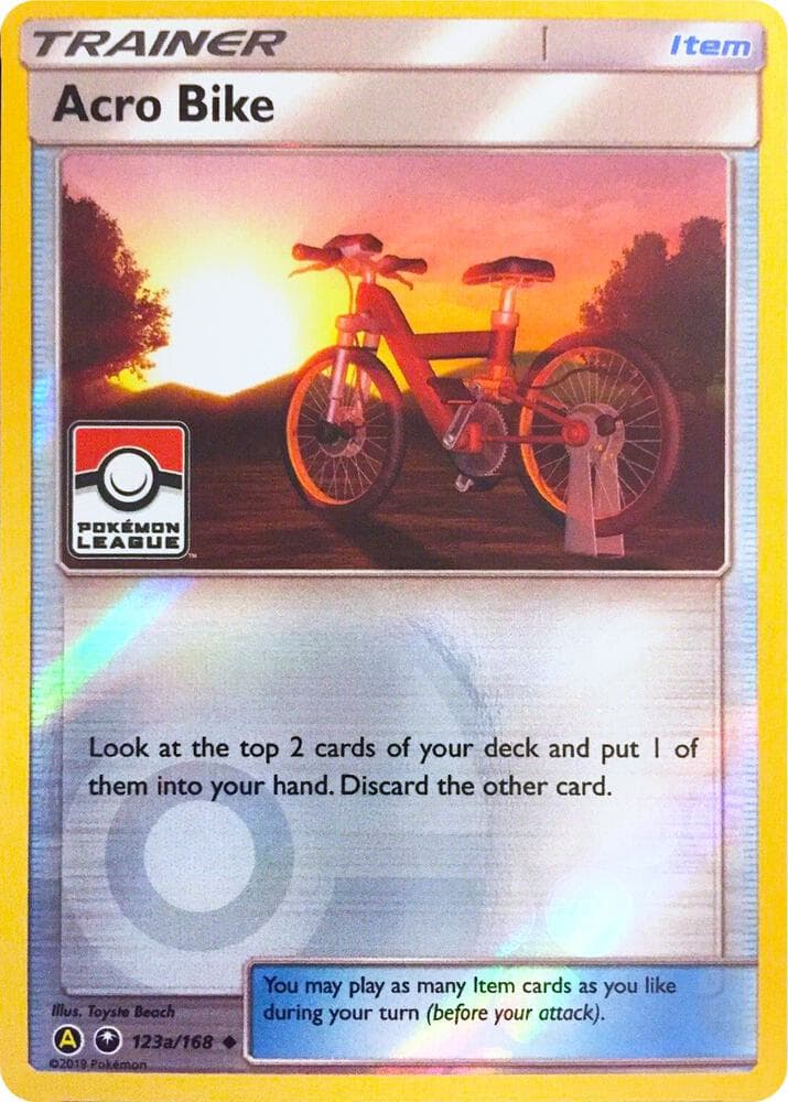 Acro Bike - 123a/168 (Pokemon League) — League & Championship Cards 123a Pokémon card