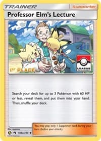 Professor Elm's Lecture - 188a/214 (League Challenge) [1st Place] — League & Championship Cards 188a Pokémon card