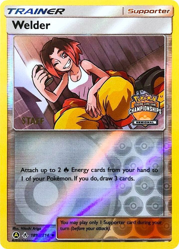 Welder - 189a/214 (Regional Championships) [Staff] — League & Championship Cards 189a Pokémon card