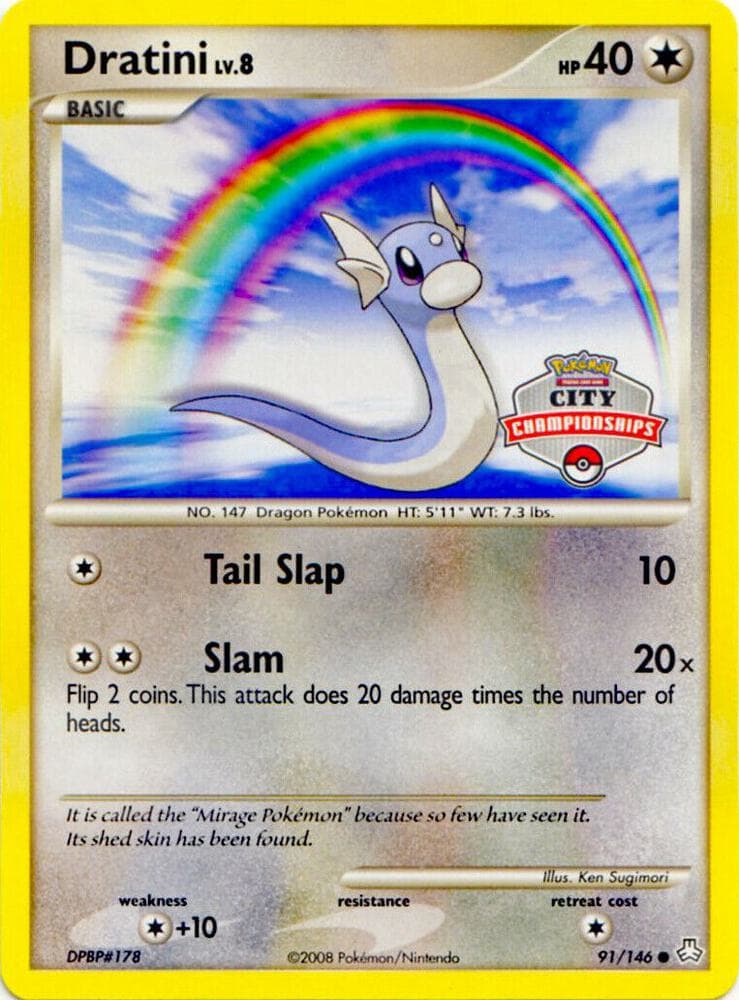 Dratini - 91/146 (City Championships) — League & Championship Cards 91 Pokémon card