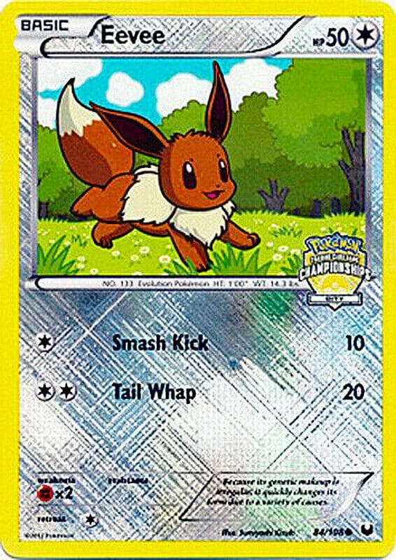 Eevee - 84/108 (City Championships) — League & Championship Cards 84 Pokémon card