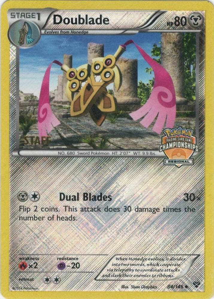 Doublade - 84/146 (Regional Championships) [Staff] — League & Championship Cards 84 Pokémon card