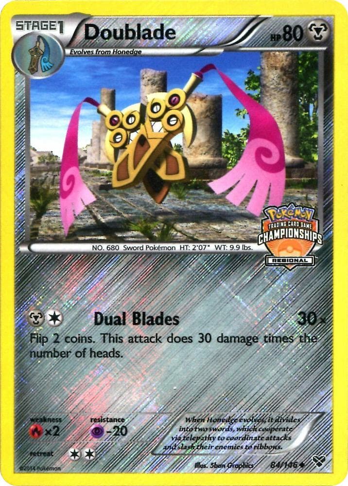 Doublade - 84/146 (Regional Championships) — League & Championship Cards 84 Pokémon card