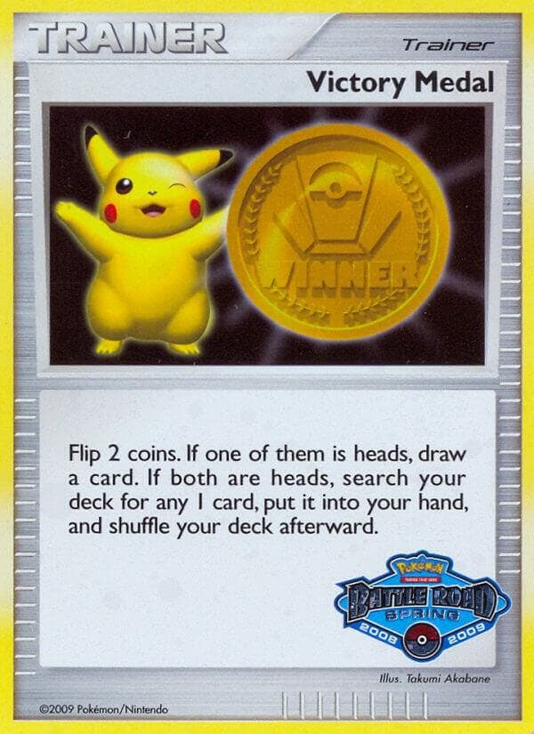 Victory Medal - 2008-2009 (Battle Road Spring) — League & Championship Cards p211980 Pokémon card