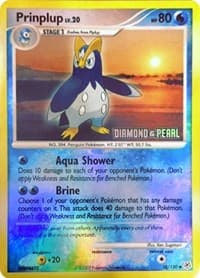 Prinplup - 58/130 [Diamond & Pearl] — Burger King Promos 58