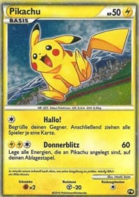 Pikachu (German) — Pikachu World Collection Promos PW 6
