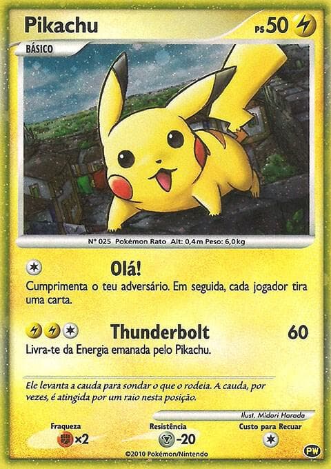 Pikachu (Portuguese) — Pikachu World Collection Promos PW 9 Pokémon card