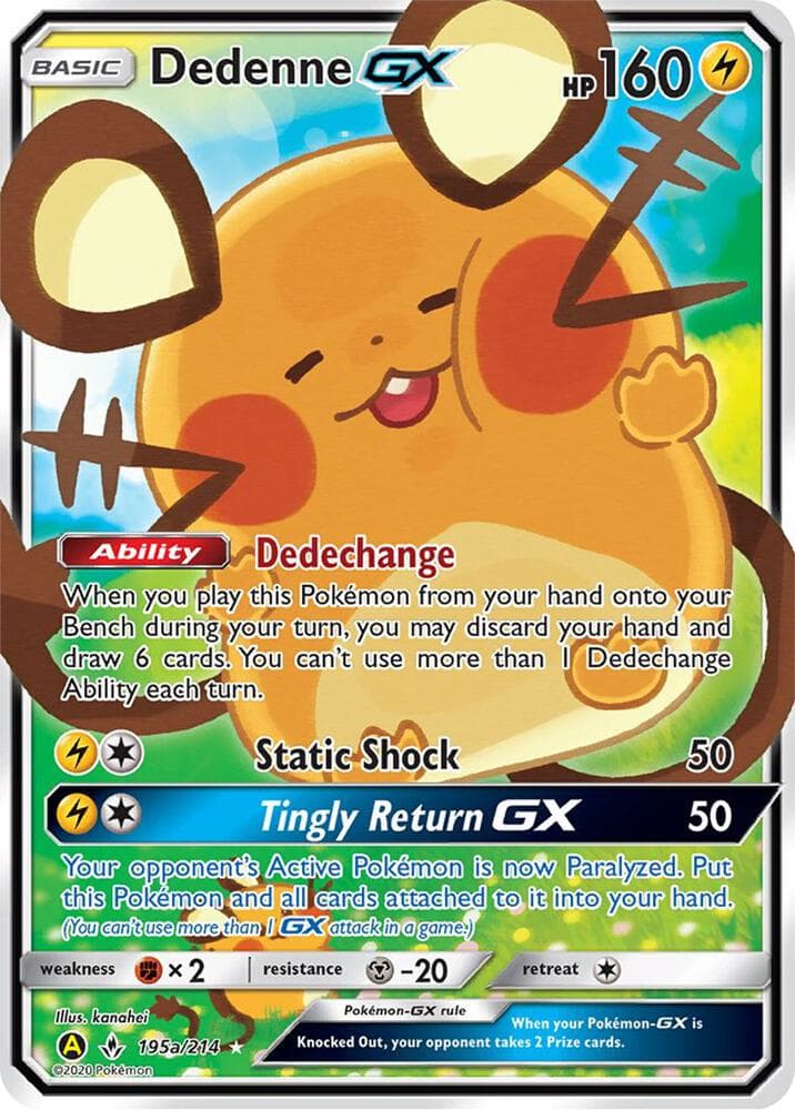 Dedenne GX — Alternate Art Promos 195a Pokémon card