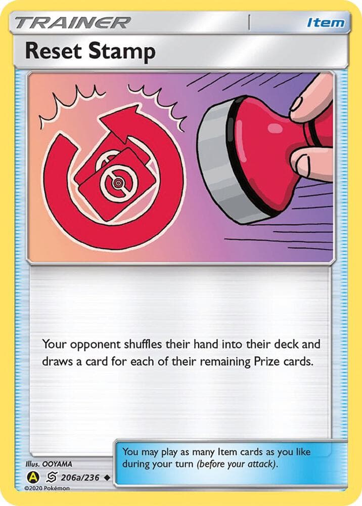 Reset Stamp — Alternate Art Promos 206a Pokémon card