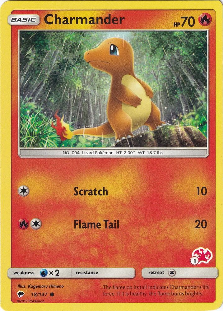 Charmander - 18/147 (#1 Charizard Stamped) — Battle Academy 18 Pokémon card