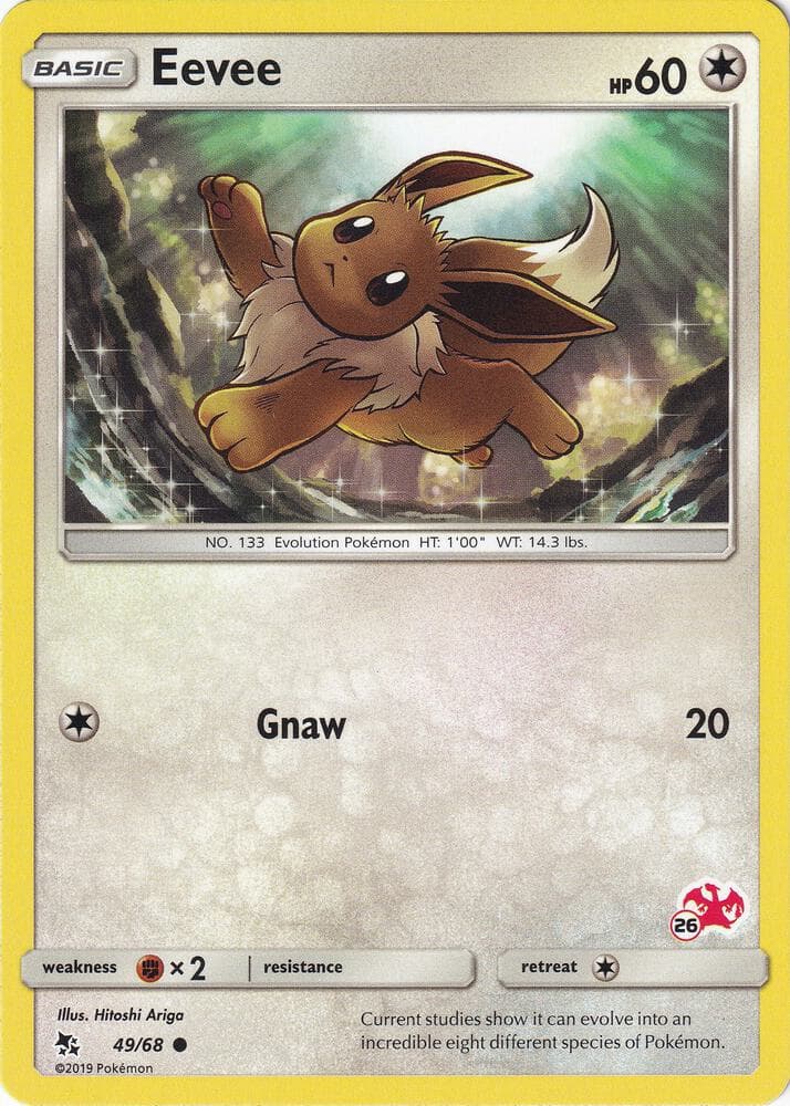 Eevee - 49/68 (#26 Charizard Stamped) — Battle Academy 49 Pokémon card