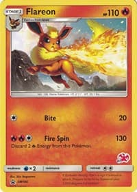 Flareon - SM186 (#27 Charizard Stamped) — Battle Academy SM186