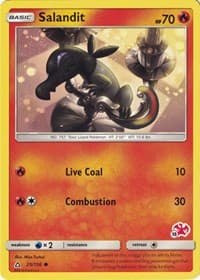 Salandit - 25/156 (#13 Charizard Stamped) — Battle Academy 25