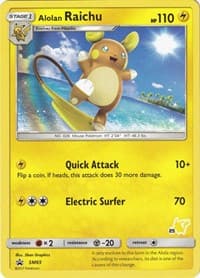 Alolan Raichu - SM65 (#25 Pikachu Stamped) — Battle Academy SM65