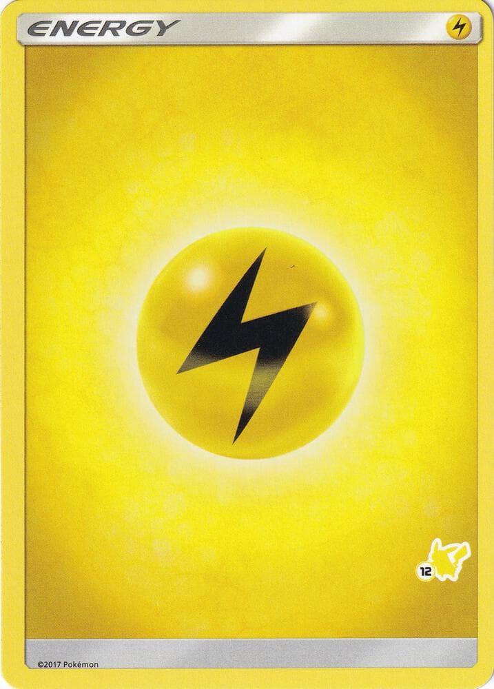 Lightning Energy (#12 Pikachu Stamped) — Battle Academy 12 Pokémon card