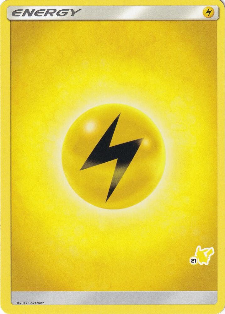 Lightning Energy (#21 Pikachu Stamped) — Battle Academy 21 Pokémon card