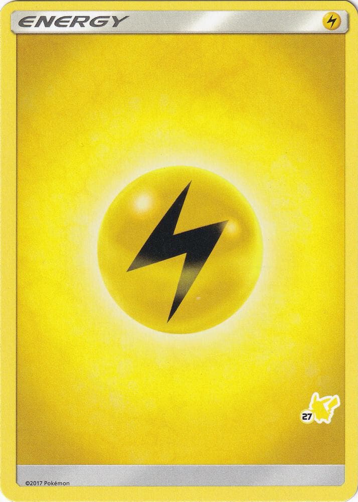 Lightning Energy (#27 Pikachu Stamped) — Battle Academy 27 Pokémon card