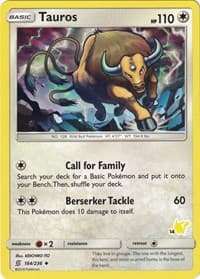 Tauros - 164/236 (#14 Pikachu Stamped) — Battle Academy 164