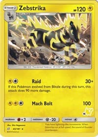Zebstrika - 45/181 (#16 Pikachu Stamped) — Battle Academy 45