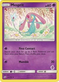 Mesprit - 84/236 (Mewtwo Stamped) — Battle Academy 84