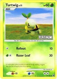 Turtwig - 77/100 [Platinum] — Burger King Promos 77