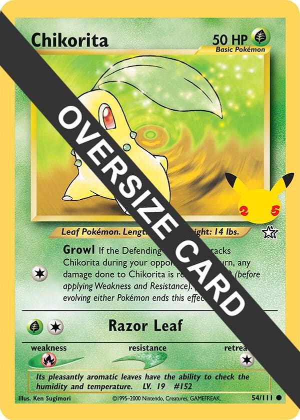 Chikorita — First Partner Pack 54 Pokémon card