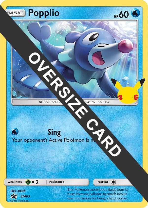 Popplio — First Partner Pack SM3 Pokémon card