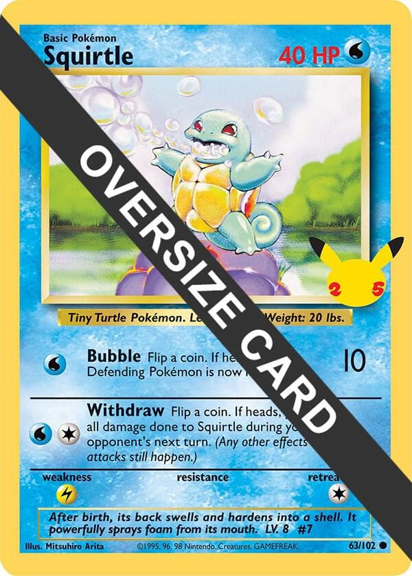 Squirtle — First Partner Pack 63 Pokémon card
