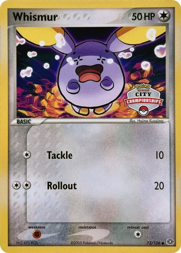 Whismur - 73/106 (City Championships) — League & Championship Cards 73 Pokémon card