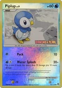 Piplup - 93/130 [Diamond and Pearl] — Burger King Promos 93