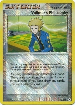 Volkner's Philosophy - 98/111 (Player Reward) — League & Championship Cards 98 Pokémon card