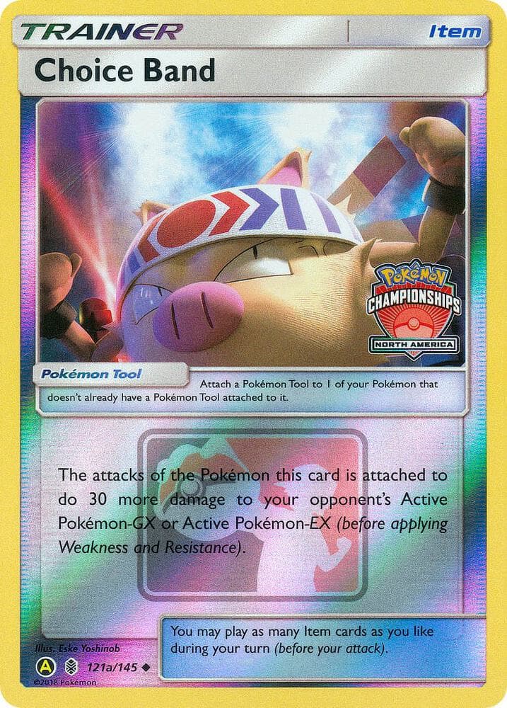Choice Band - 121a/145 (North America Championships) — League & Championship Cards 121a Pokémon card