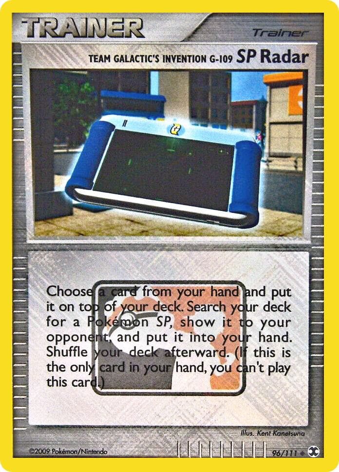 Team Galactic's Invention G-109 SP Radar - 96/111 (League Promo) — League & Championship Cards 96 Pokémon card