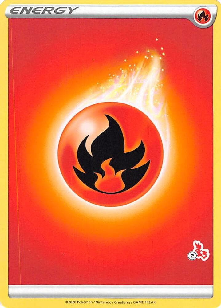 Fire Energy (#2 Cinderace Stamped) — Battle Academy 2022 2 Pokémon card