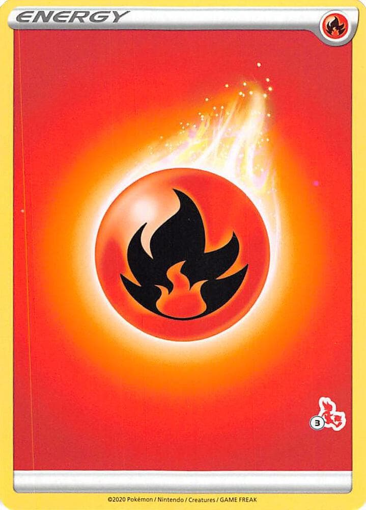 Fire Energy (#3 Cinderace Stamped) — Battle Academy 2022 3 Pokémon card