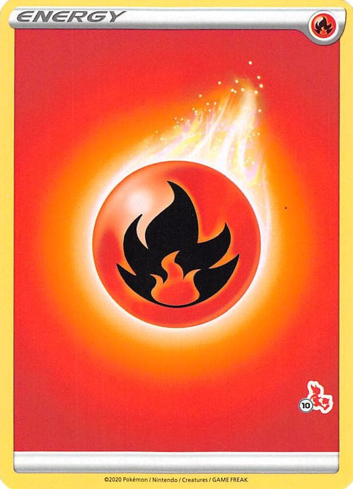 Fire Energy (#10 Cinderace Stamped) — Battle Academy 2022 10 Pokémon card