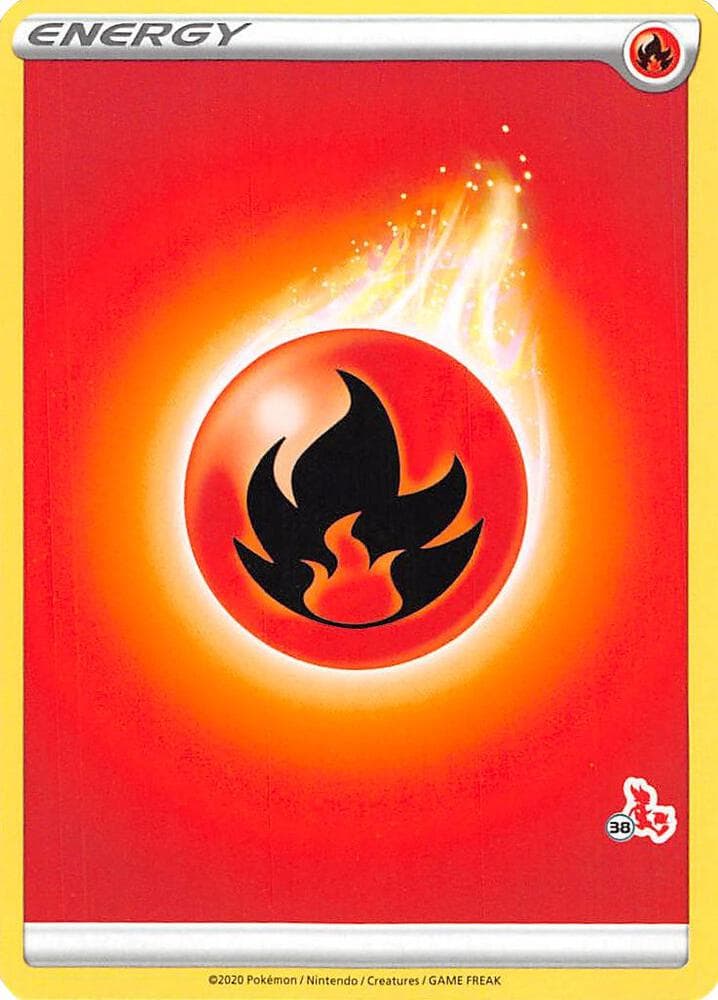 Fire Energy (#38 Cinderace Stamped) — Battle Academy 2022 38 Pokémon card