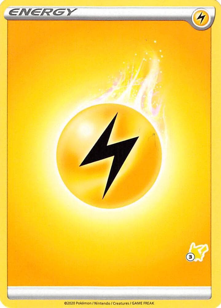 Lightning Energy (#3 Pikachu Stamped) — Battle Academy 2022 3 Pokémon card
