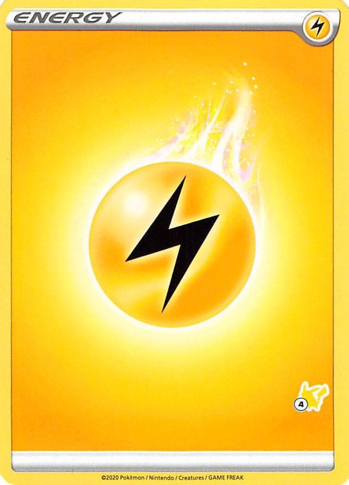Lightning Energy (#4 Pikachu Stamped) — Battle Academy 2022 4 Pokémon card