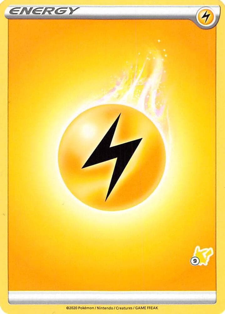 Lightning Energy (#9 Pikachu Stamped) — Battle Academy 2022 9 Pokémon card