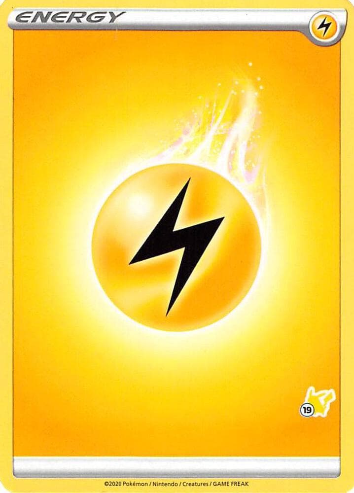 Lightning Energy (#19 Pikachu Stamped) — Battle Academy 2022 19 Pokémon card