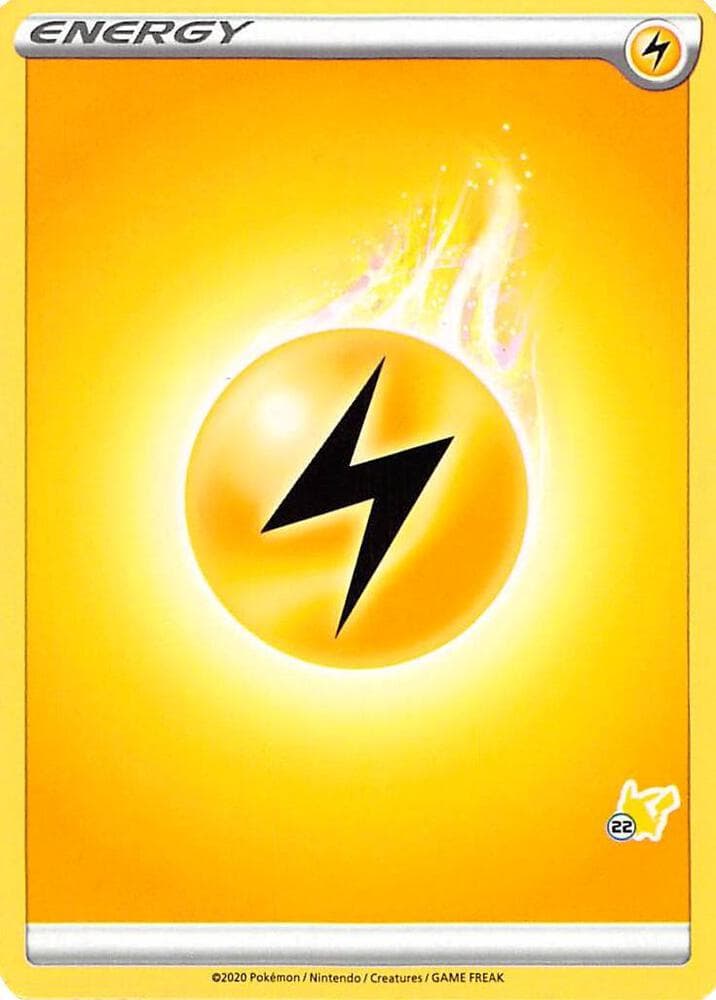 Lightning Energy (#22 Pikachu Stamped) — Battle Academy 2022 22 Pokémon card