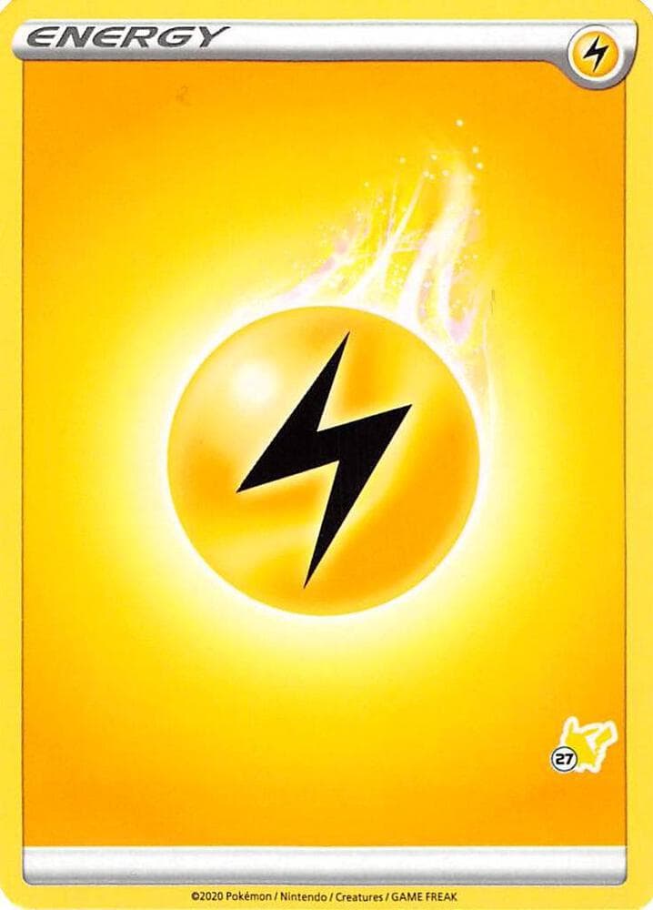 Lightning Energy (#27 Pikachu Stamped) — Battle Academy 2022 27 Pokémon card