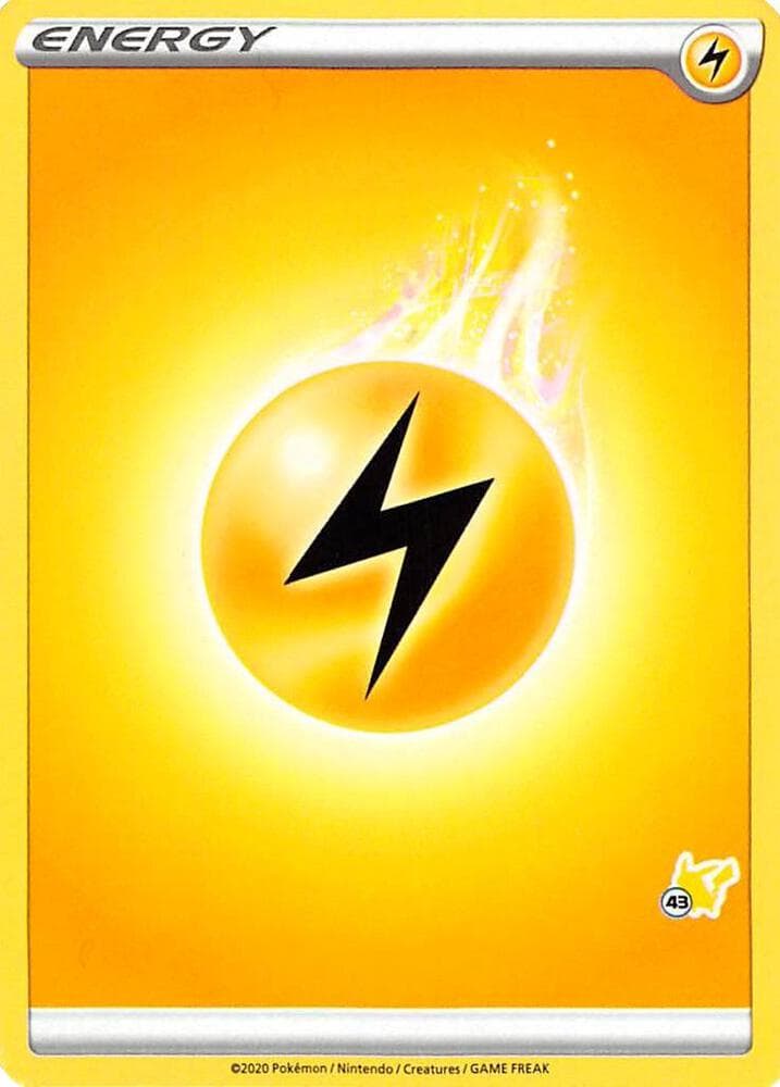 Lightning Energy (#43 Pikachu Stamped) — Battle Academy 2022 43 Pokémon card