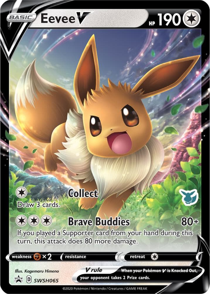 Eevee V - SWSH065 (Eevee Stamped) — Battle Academy 2022 SWSH65 Pokémon card