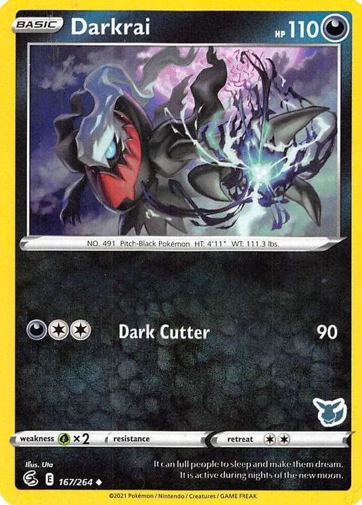 Darkrai - 167/264 (Eevee Stamped) — Battle Academy 2022 167 Pokémon card