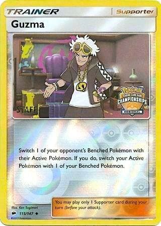 Guzma - 115/147 (Regional Championships) [Staff] — League & Championship Cards 115 Pokémon card