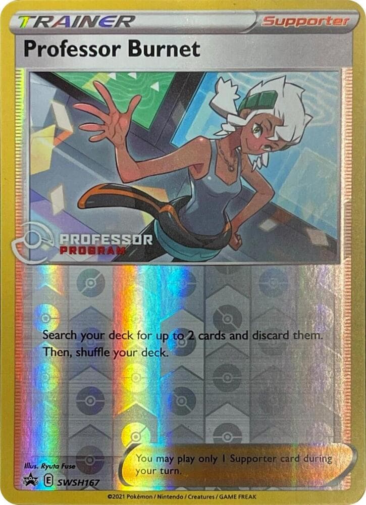 Professor Burnet - SWSH167 (2021) — Professor Program Promos SWSH167 Pokémon card